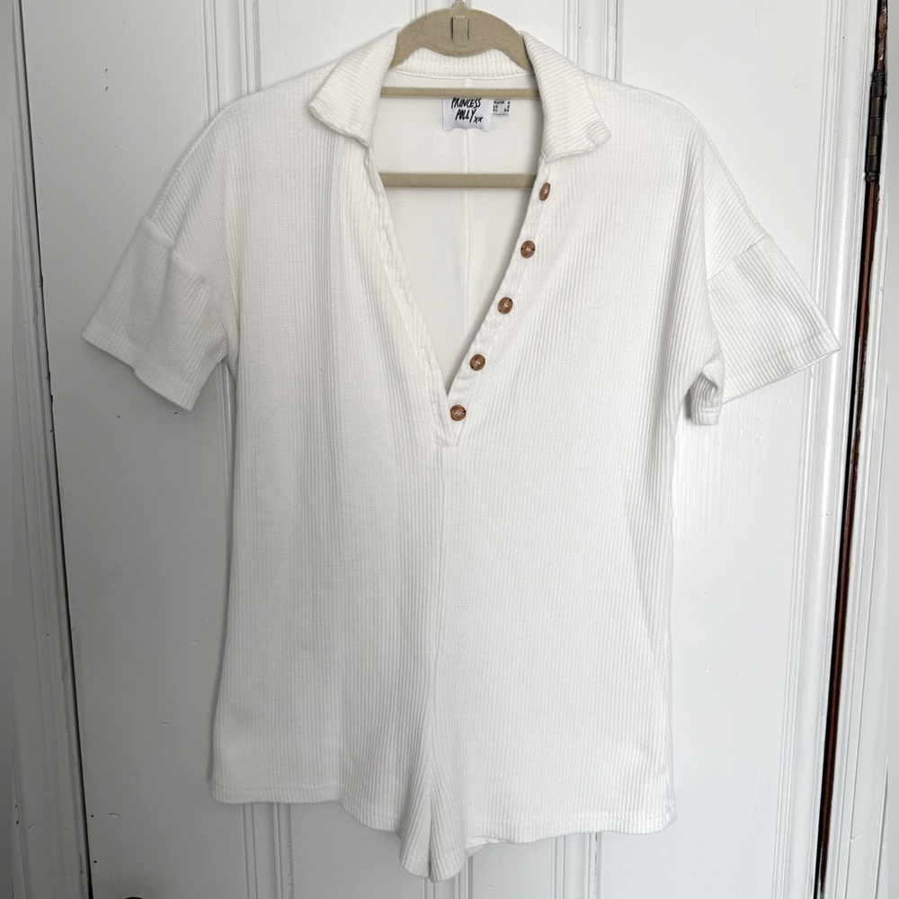 White Princess Polly Romper
